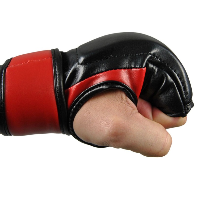 MMA-Handschutz PU schwarz-rot
