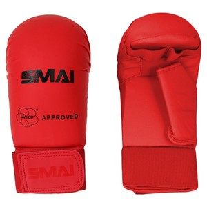 WKF-SMAI- Kar-Handschutz mit Daumen rot